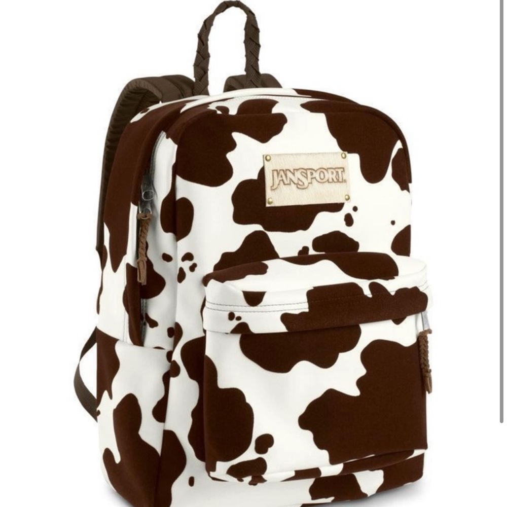 Jansport limited edition cow print backpack